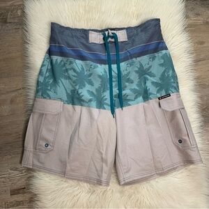 Airwalk Men’s Board Short Lined Swim Trunks